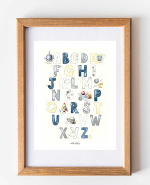 OUT OF SPACE ALPHABET PRINT